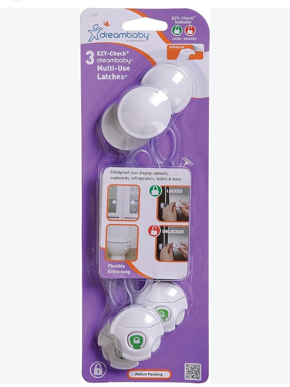Dreambaby EZY-Check Multi-Use Latches (3 Pack)